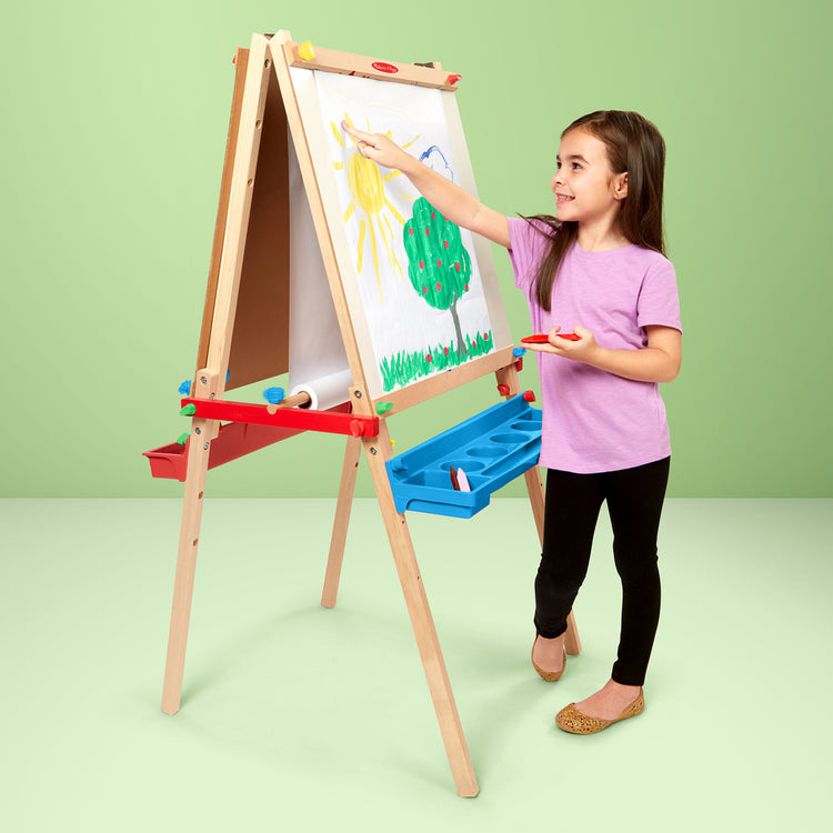 Melissa & Doug Toy Spotlight Wooden Deluxe Standing Easel blog post