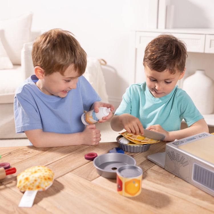 Toy Spotlight Make & Bake Pies Play Set blog post kids playing