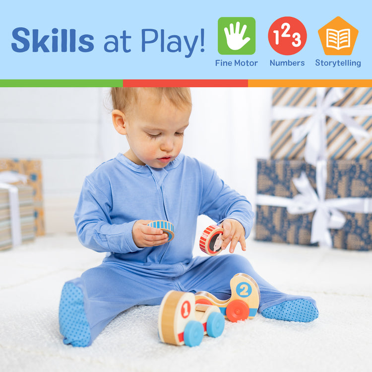 The Melissa & Doug GO Tots Wooden Race Cars (2 Cars, 2 Disks)