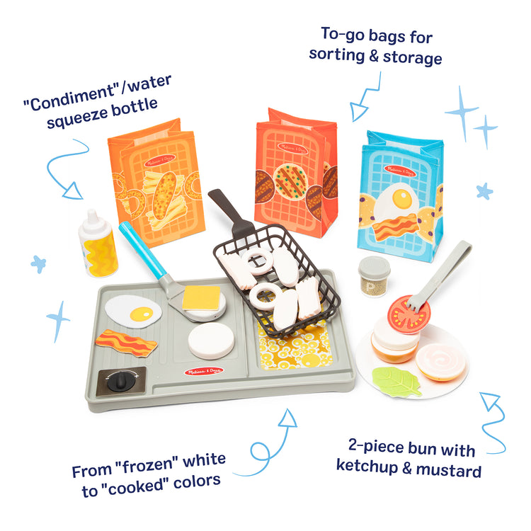 Flip & Fry Grill Play Set with Water WOW! Color Reveal