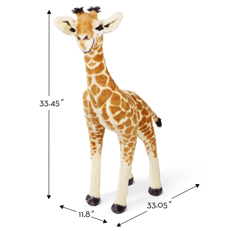 The Melissa & Doug Lifelike Plush Standing Baby Giraffe Stuffed Animal – 3 Feet Tall