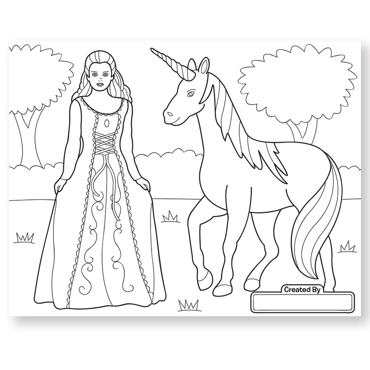 The Melissa & Doug Jumbo 50-Page Kids' Coloring Pad - Horses, Hearts, Flowers, and More