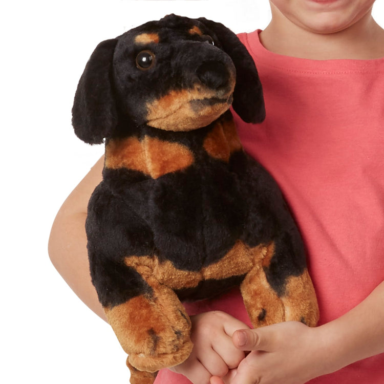 the Melissa & Doug Giant Dachshund - Lifelike Stuffed Animal Dog
