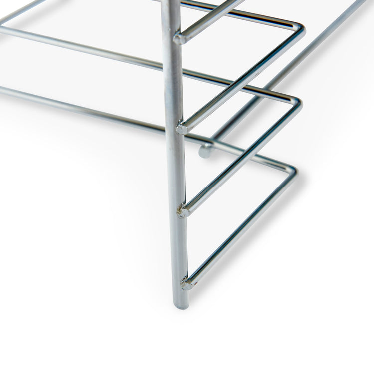the Melissa & Doug Deluxe Metal Wire Puzzle Storage Rack for 12 Small and Large Puzzles