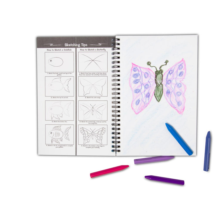 The front of the box for the Mini-Sketch Pad (6"x9")