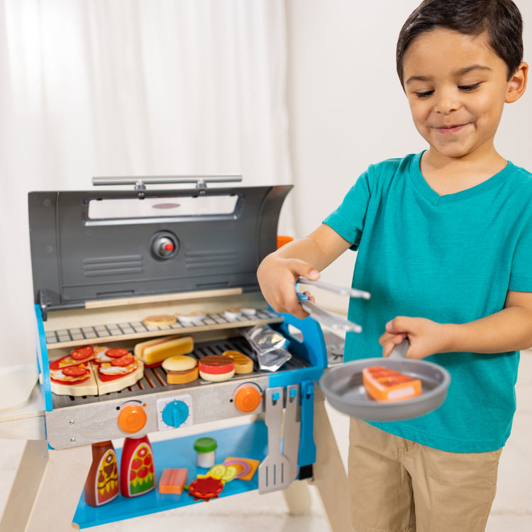 Melissa & Doug Toy Spotlight Deluxe Grill & Pizza Oven Play Set blog post