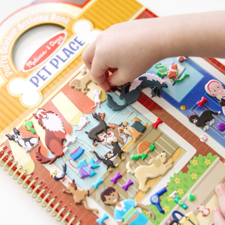 child playing with melissa & doug puzzle