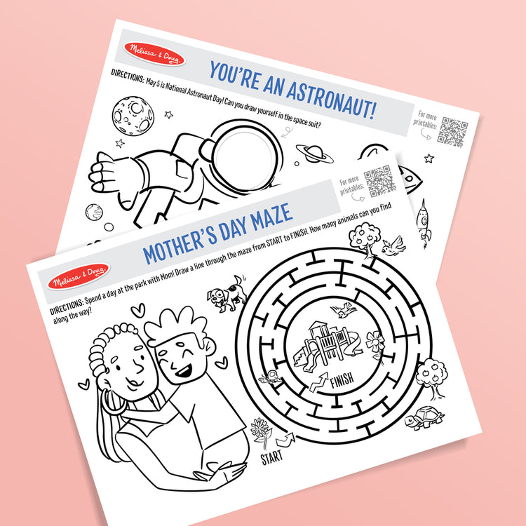 Melissa & Doug FREE May Printables Activity for Kids blog post