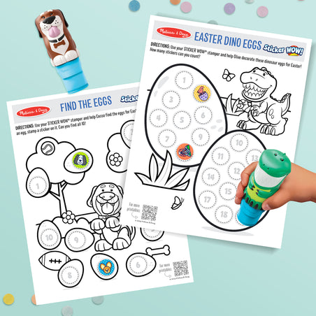 Melissa & Doug Enjoy FREE Sticker WOW! Easter Printable Activities for Kids blog post