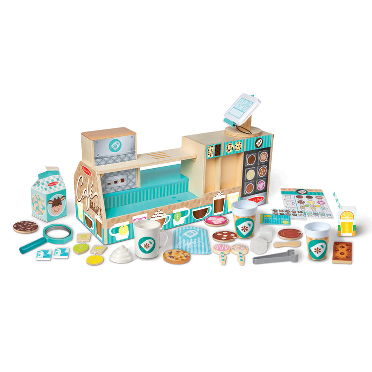  The Melissa & Doug Wooden Café Barista Coffee Shop (35 Pieces)