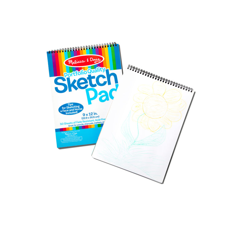  The Melissa & Doug Sketch Pad (9 x 12 Inches) - 50 Sheets, 2-Pack