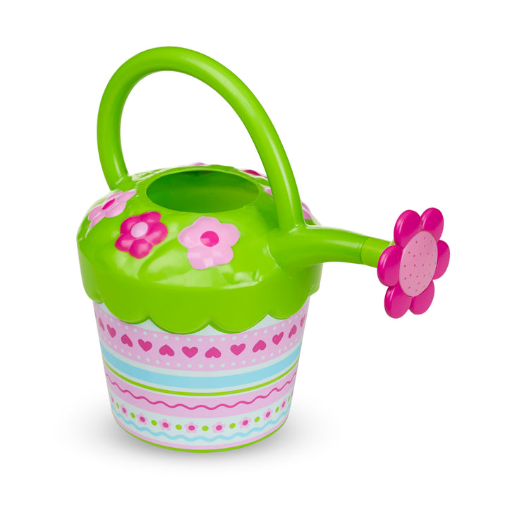 An assembled or decorated image of The Melissa & Doug Sunny Patch Pretty Petals Flower Watering Can - Pretend Play Toy