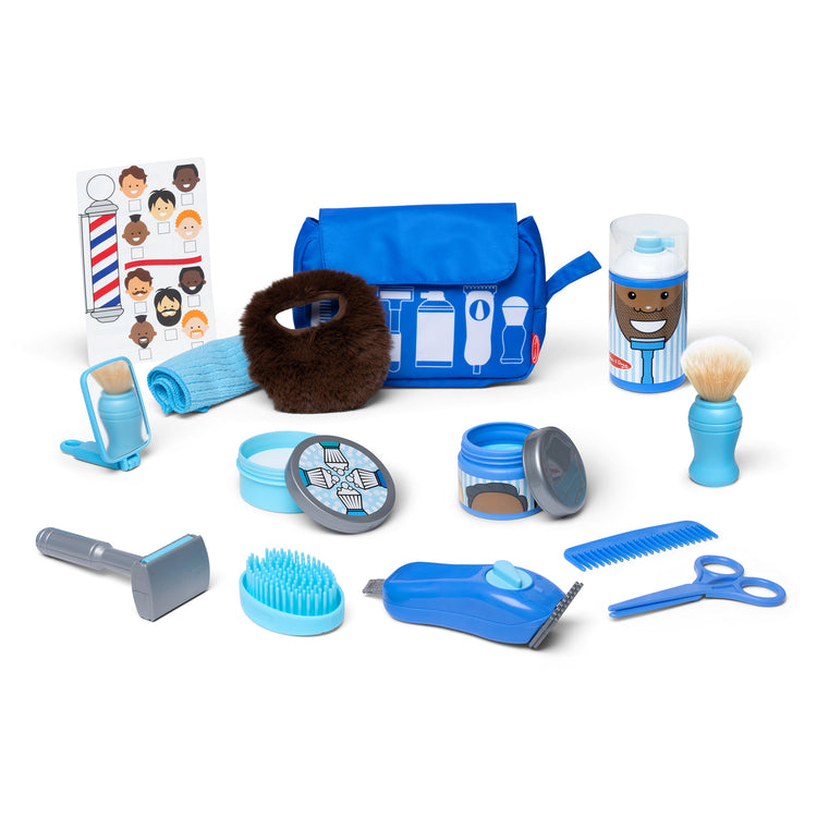  The Melissa & Doug Barber Shop Pretend Play Set Shaving Toy for Boys and Girls Ages 3+