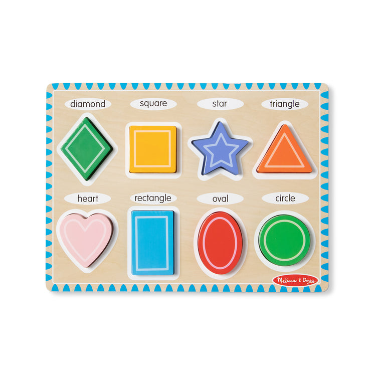  The Melissa & Doug Shapes Wooden Chunky Puzzle (8 pcs)