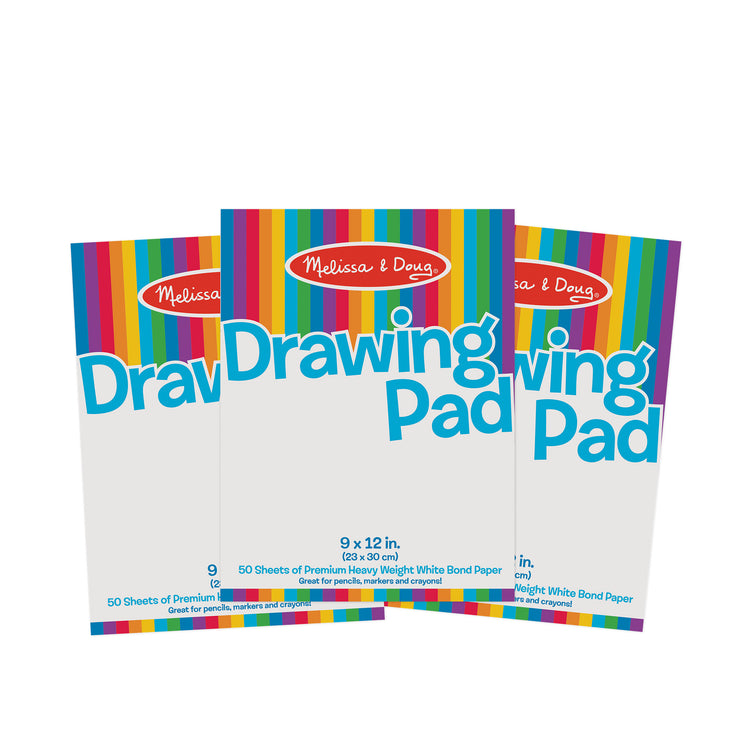  The Melissa & Doug Drawing Paper Pad (9 x 12 inches) - 50 Sheets, 3-Pack