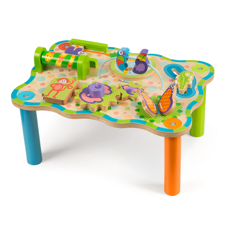  The Melissa & Doug First Play Children’s Jungle Wooden Activity Table for Toddlers