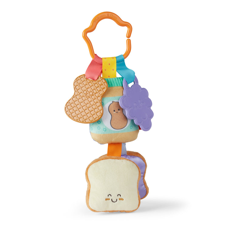  The Melissa & Doug Multi-Sensory PB&J Take-Along Clip-On Infant Toy