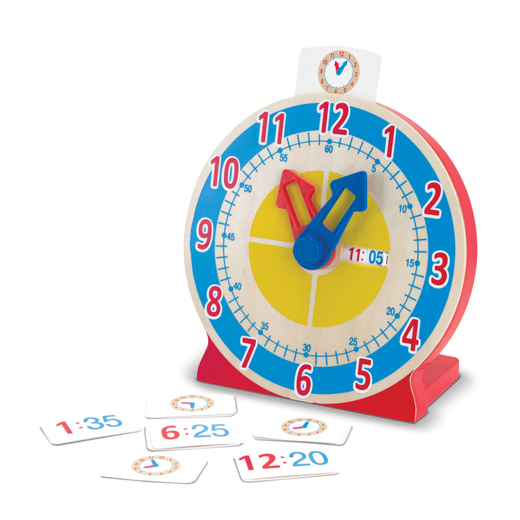  The Melissa & Doug Turn & Tell Wooden Clock - Educational Toy With 12+ Reversible Time Cards