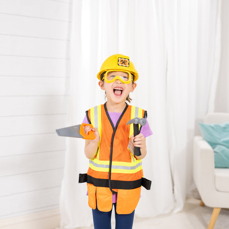 Construction Worker Costume Role Play Set