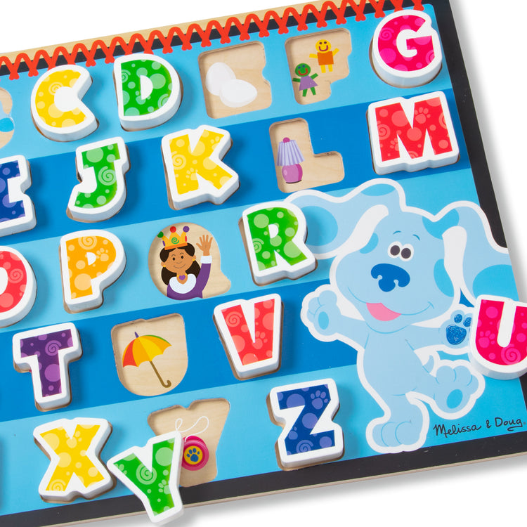  The Melissa & Doug Blue's Clues & You! Wooden Chunky Puzzle - Alphabet (26 Pieces)