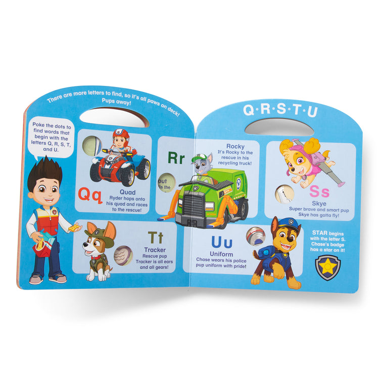  The Melissa & Doug PAW Patrol Children's Book - Poke-A-Dot: Alphabet Adventure