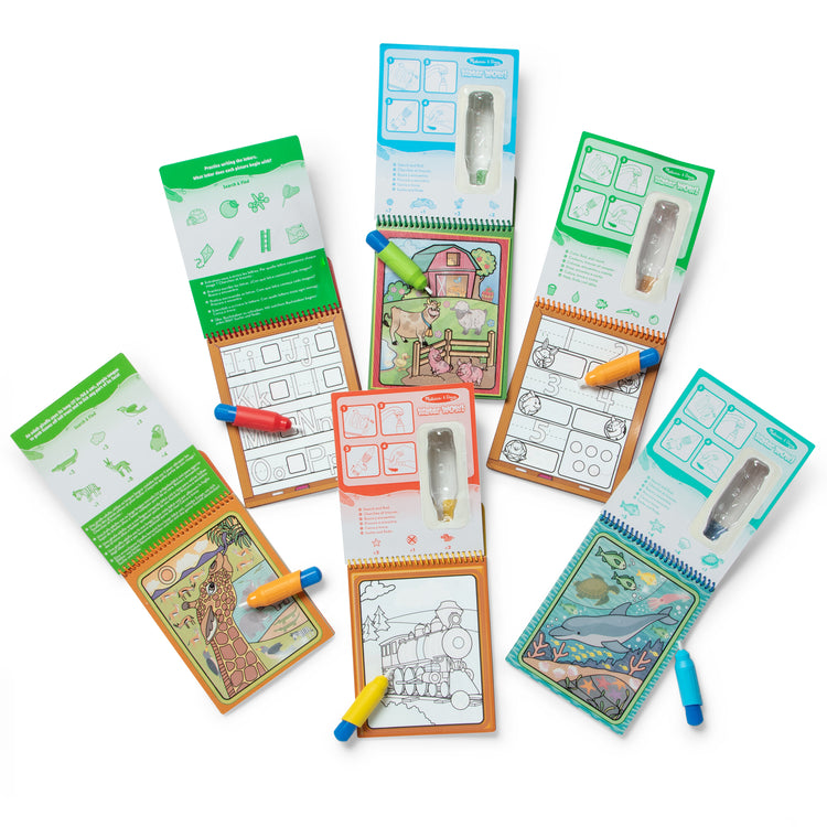 The front of the box for The Water WOW! Bundle 6-Pack: Animals, Vehicles, Alphabet, Numbers, Safari, Under the Sea
