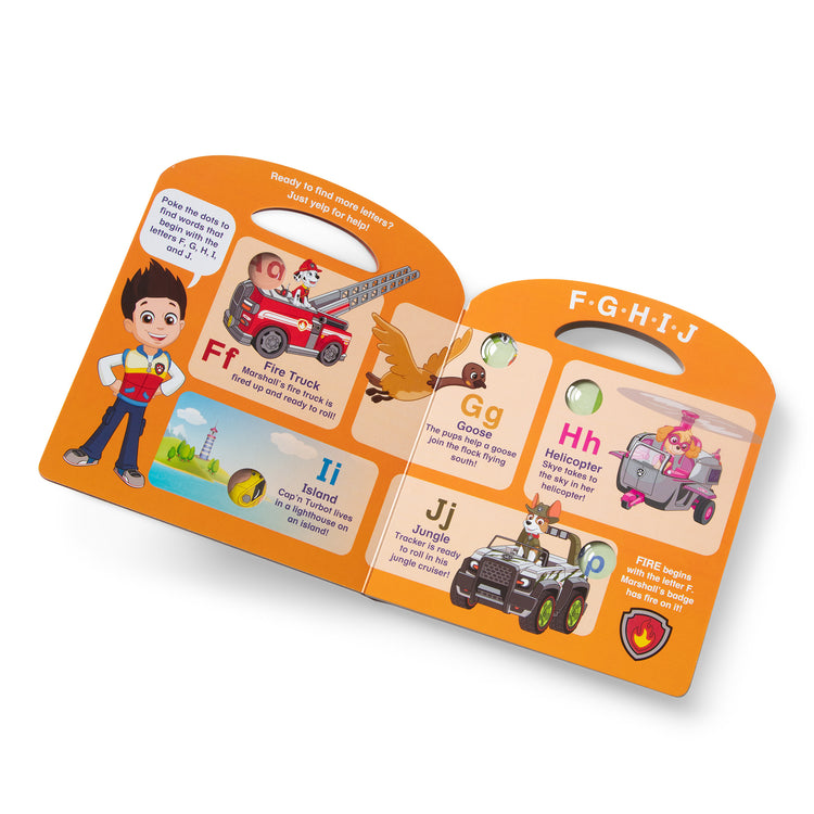  The Melissa & Doug PAW Patrol Children's Book - Poke-A-Dot: Alphabet Adventure