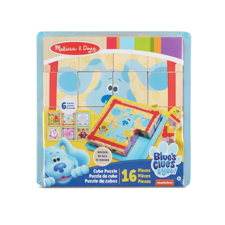  The Melissa & Doug Blue's Clues & You! Wooden Cube Puzzle (16 Pieces)