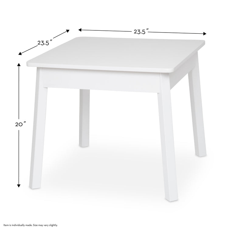  The Melissa & Doug Wooden Square Table (White)