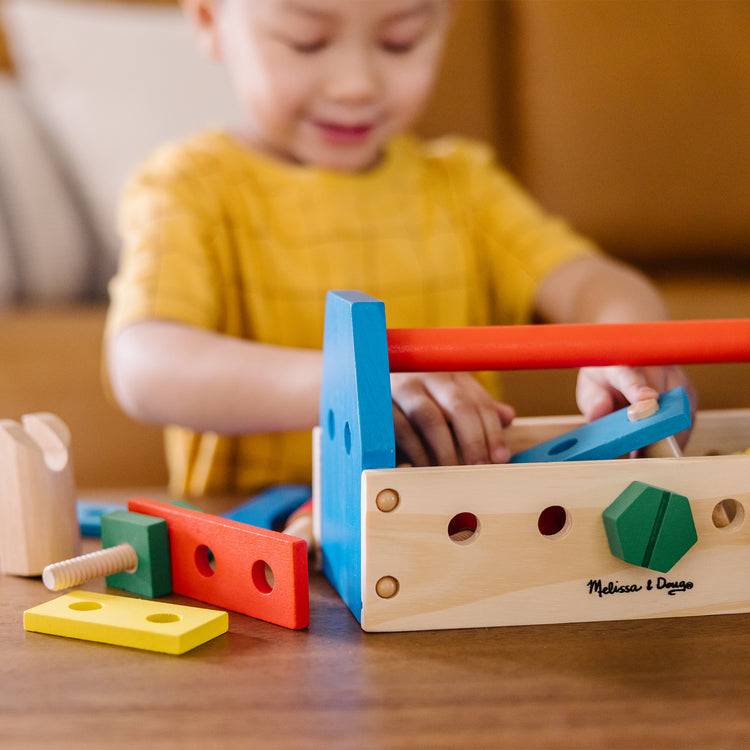 Wooden Take-Along Tool Kit