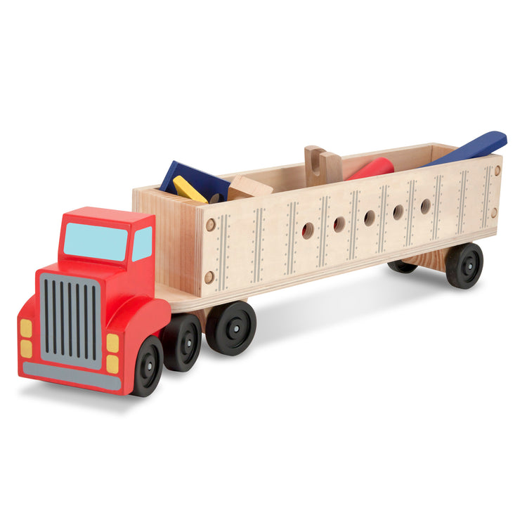  The Melissa & Doug Wooden Big Rig Truck Building Set (22 pcs)