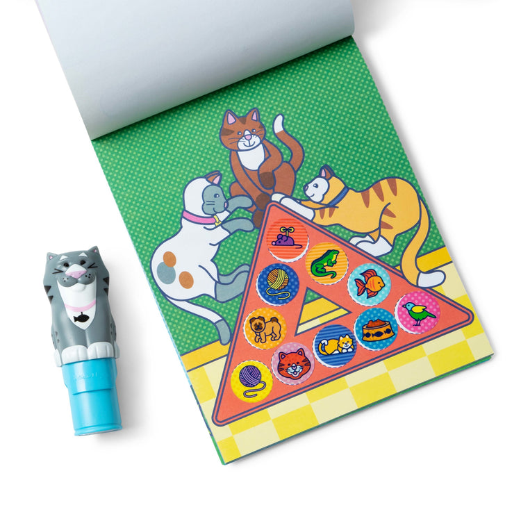  The Melissa & Doug Sticker WOW!™ Cat Bundle: 24-Page Activity Pad, Sticker Stamper, Mini Activity Pad, 500 Stickers, Arts and Crafts Fidget Toy Collectible Character