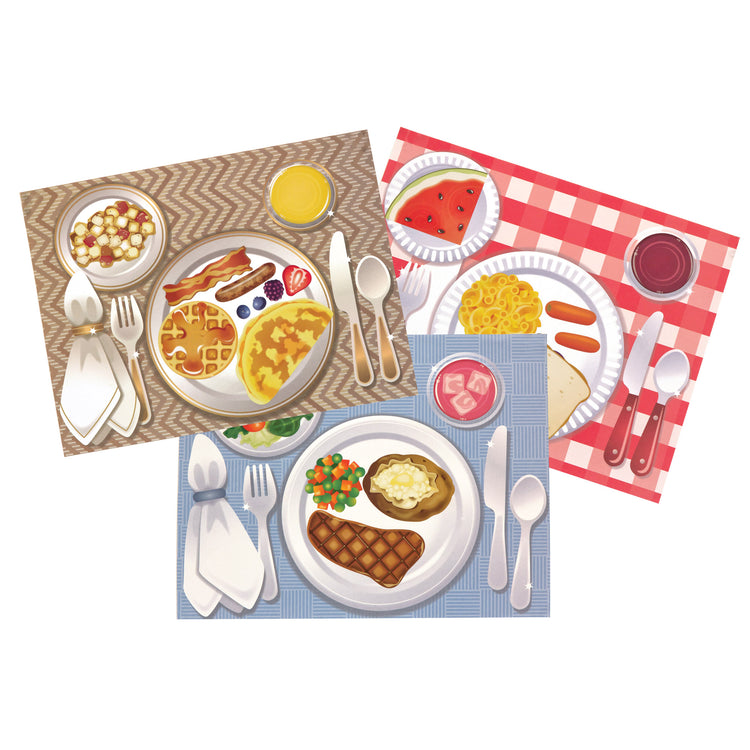 An assembled or decorated The Melissa & Doug Sticker Pad - Make-a-Meal, 225+ Food Stickers