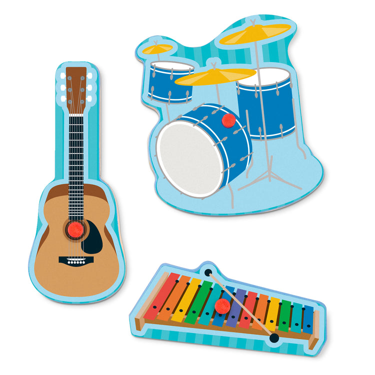  The Melissa & Doug Musical Instruments Sound Puzzle - Wooden Peg Puzzle (8 pcs)