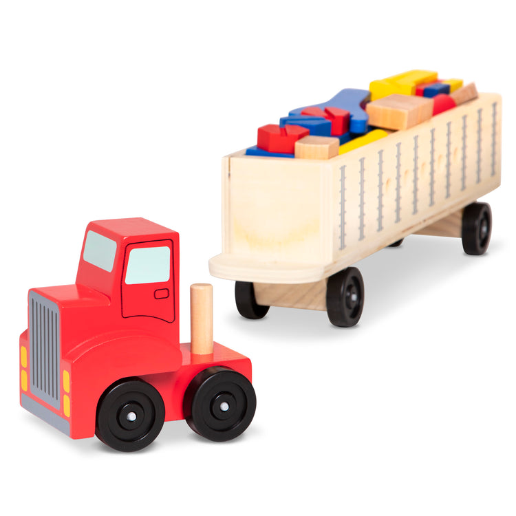  The Melissa & Doug Wooden Big Rig Truck Building Set (22 pcs)