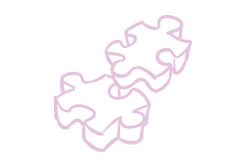 drawing of puzzle pieces fitting together