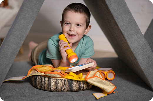 Child playing with Grand Canyon Hiking Adventure Play