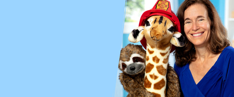 melissa with giraffe toy