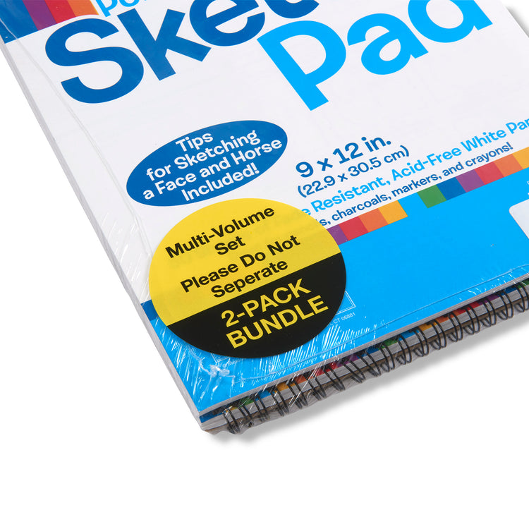  The Melissa & Doug Sketch Pad (9 x 12 Inches) - 50 Sheets, 2-Pack