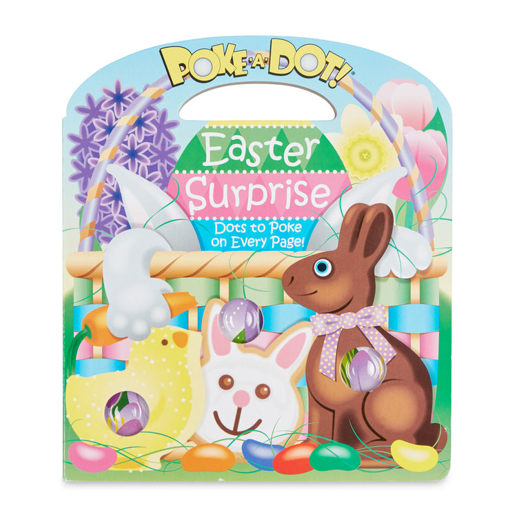 The loose pieces of The Melissa & Doug Children’s Book – Poke-a-Dot: Easter Surprise