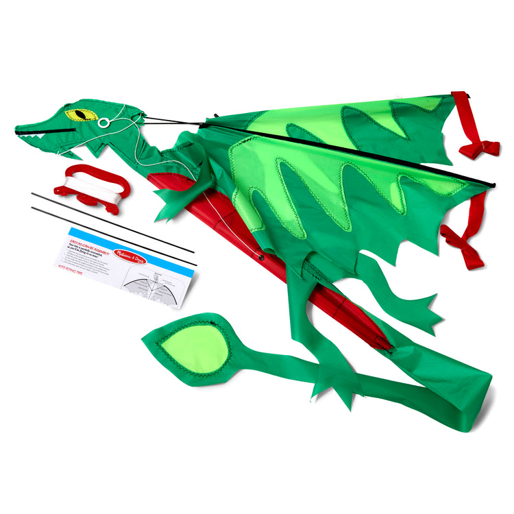  The Melissa & Doug Winged Dragon Shaped Kite (62-Inch Wingspan)