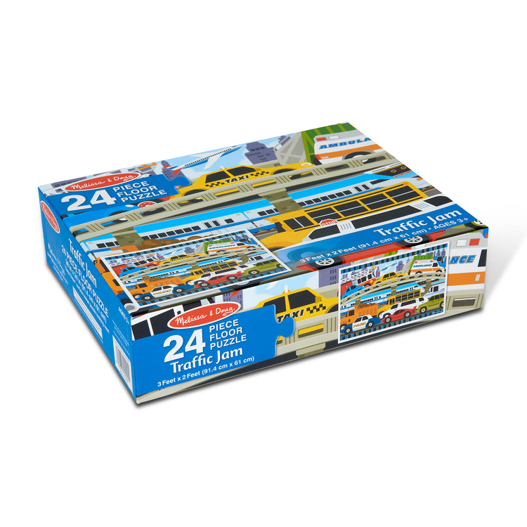  The Melissa & Doug Traffic Jam Jumbo Jigsaw Floor Puzzle (24 pcs, 2 x 3 feet long)