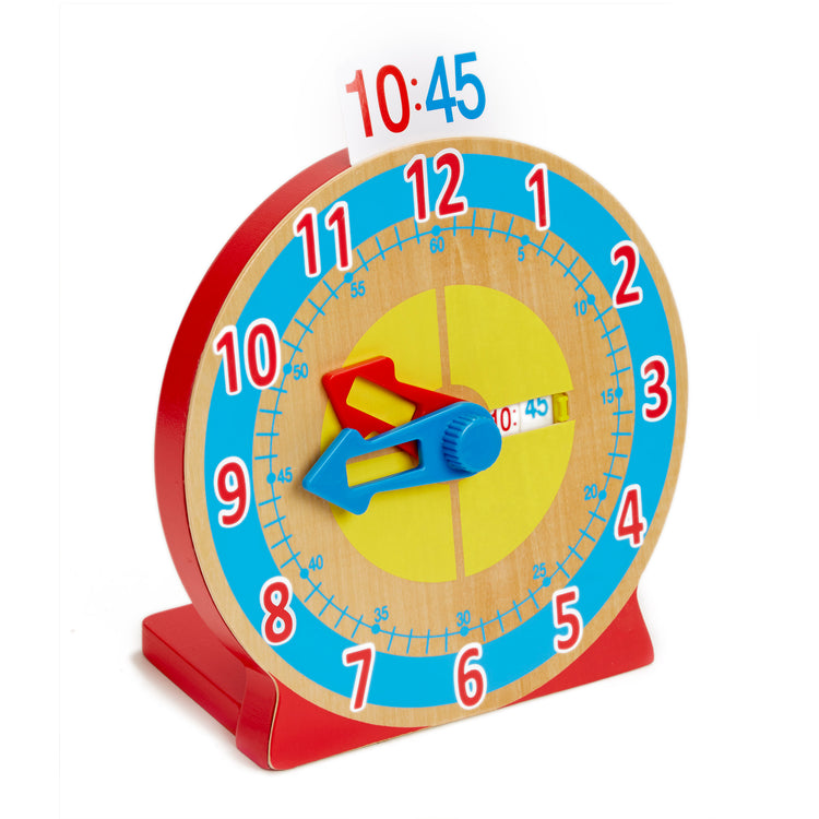  The Melissa & Doug Turn & Tell Wooden Clock - Educational Toy With 12+ Reversible Time Cards