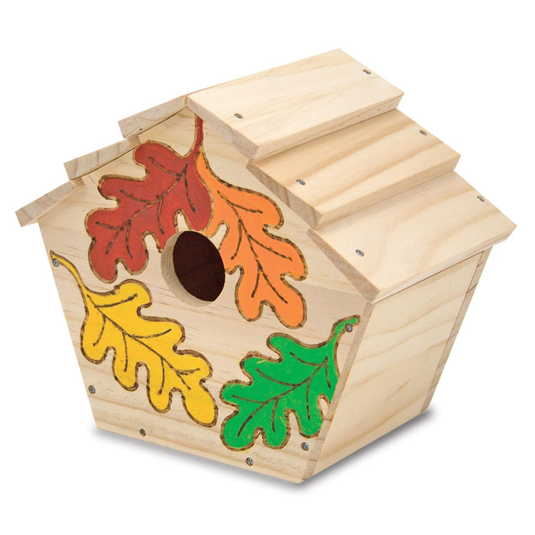 The front of the box for the Melissa & Doug Created by Me! Birdhouse Build-Your-Own Wooden Craft Kit