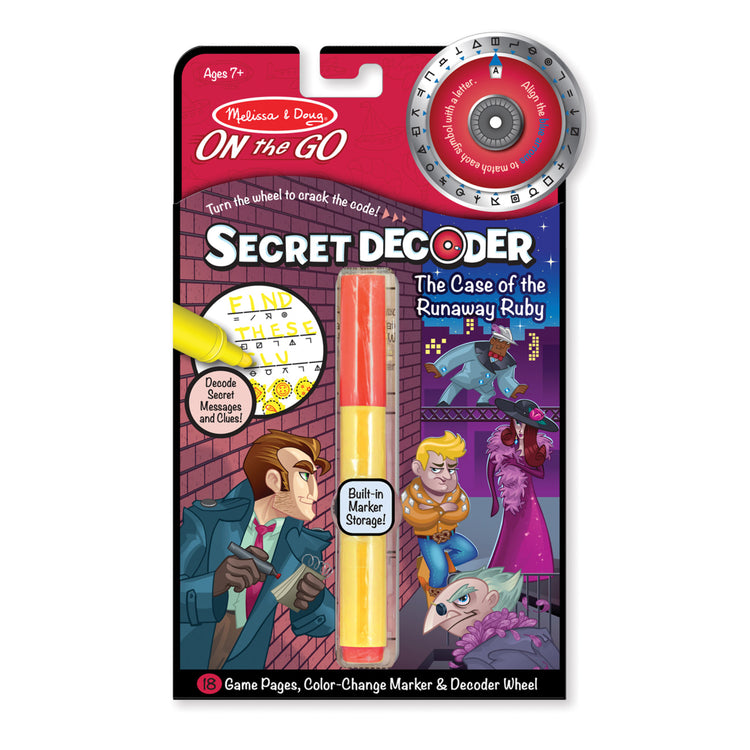 Melissa & Doug On the Go Secret Decoder Activity Book - The Case of the Runaway Ruby