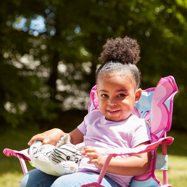 Melissa & Doug Sunny Patch Cutie Pie Butterfly Folding Lawn and Camping Chair