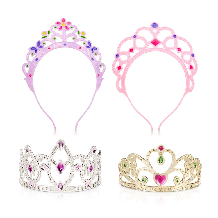 the Melissa & Doug Dress-Up Tiaras for Costume Role Play (4 pcs)