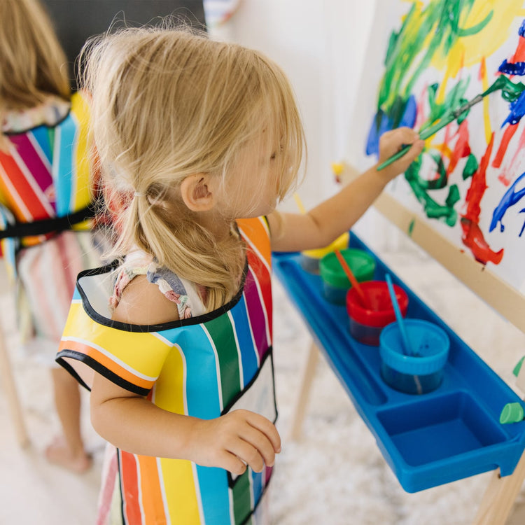 Melissa & Doug Easel Accessory Set - Paint, Cups, Brushes, Chalk, Paper, Dry-Erase Marker