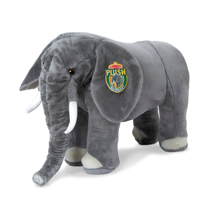 Melissa & Doug Giant Elephant - Lifelike Stuffed Animal (over 3 feet long)