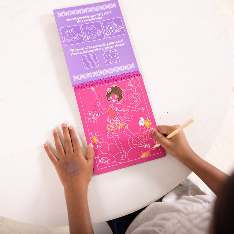 Melissa & Doug On the Go Scratch Art Color-Reveal Activity Pad - Fairy Tales